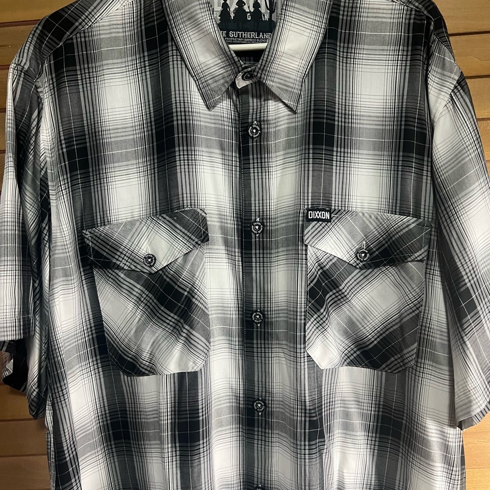 DIXXON Monochrome Plaid Men's Shirt